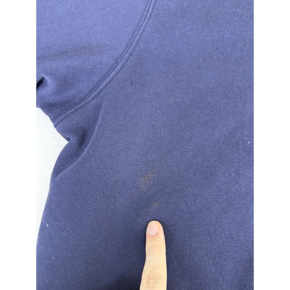 Vintage Nautica Jeans Company Sweatshirt Navy Hoodie Size M 90s - Picture 11 of 11